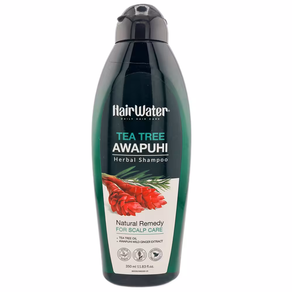 شامپو مو مدل هیر واتر حاوی آواپوهی و روغن درخت چای برند کامان 350 میل