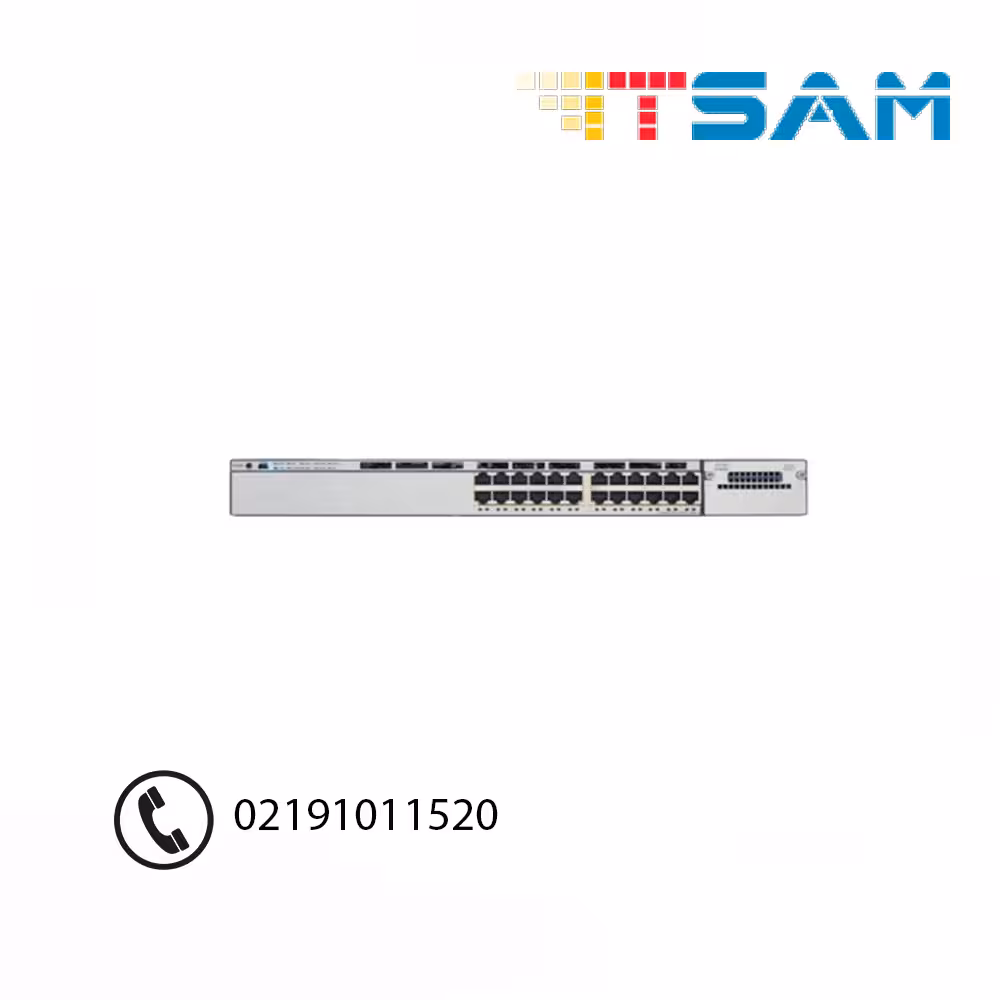 سوئیچ شبکه سیسکو 24 پورت WS-C3750X 24T-S