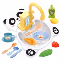 اسباب بازی سینک ظرفشویی طرح پاندا 14 تکه