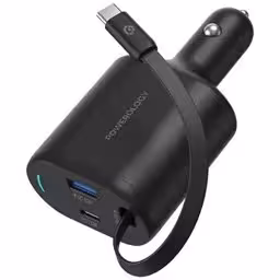 شارژرفندکی 70 وات با کابل پاورولوژی Powerology Car Charger 70W PCCSR018