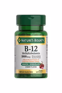 قرص ویتامین B12 متیل کوبالین Nature&#039;s Bounty - بسته 60 عددی