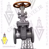 کد:1007 شیرفلکه کشویی &quot;1/2 2 اینچ کلاس 150 فولاد ریخته گری