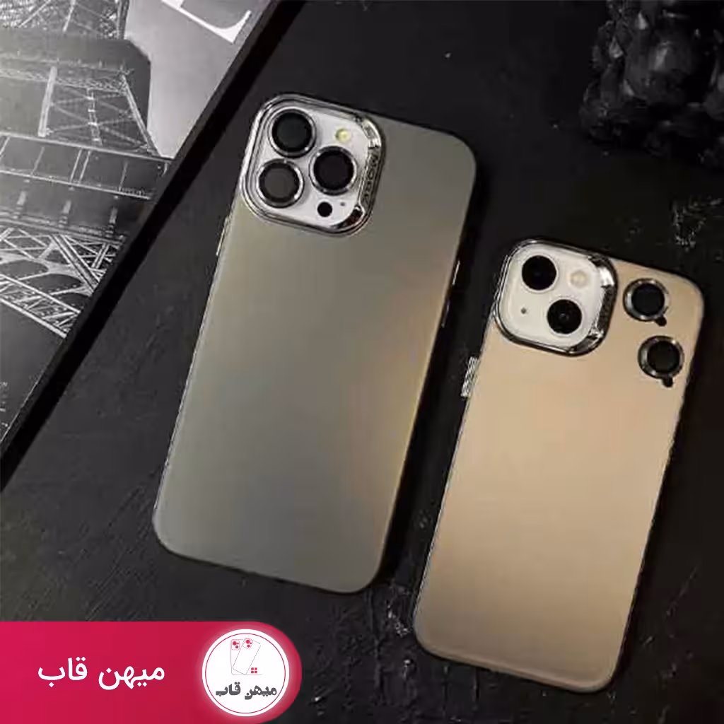 قاب گوشی آیفون مات نچرال - همراه با لنز داخل پک - کد (35378)