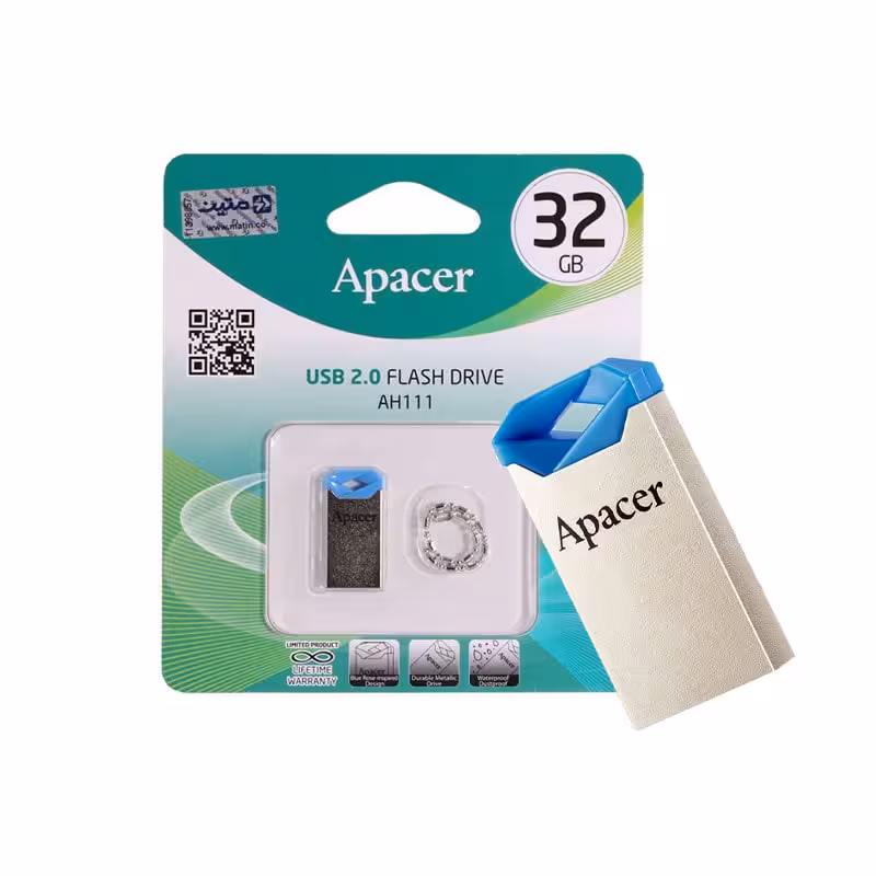 فلش 32 گیگ APACER مدل AH111 با گارانتی مادام العمر