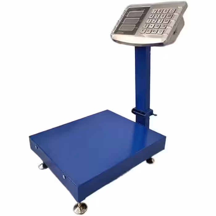 ترازو 60 کیلویی شیراز ترازو | تاشو | نمایشگر دوطرفه | کیبورد استیل