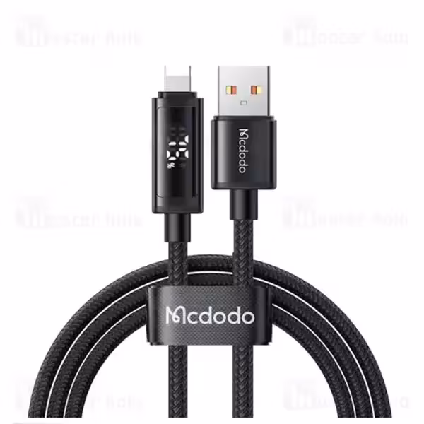 کابل لایتنینگ طول 1.2 متر شدت جریان 3 آمپر با نمایشگر مک دودو Mcdodo CA-7970