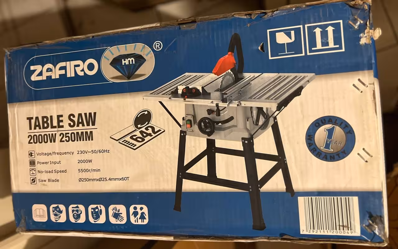 اره میزی 25 سانت 2000 وات زفیرو مدل ZF-2000T