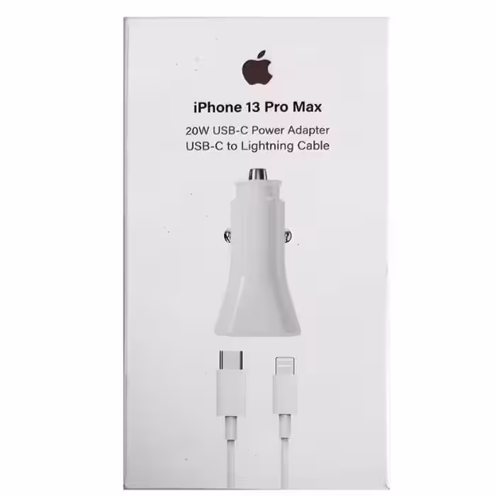 شارژر فندکی اپل 20 وات همراه با کابل شارژر