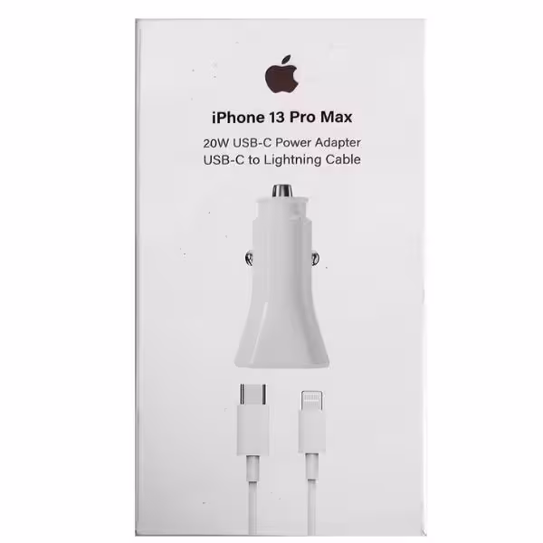 شارژر فندکی اپل 20 وات همراه با کابل شارژر