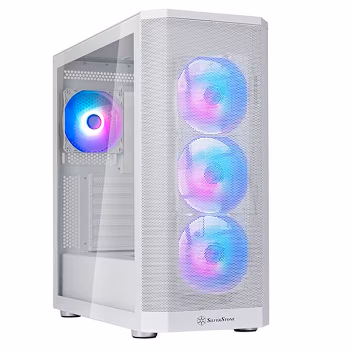 کیس سیلوراستون سفید Case SilverStone FARA 514X