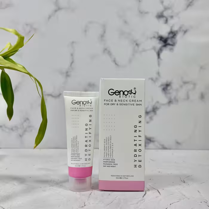 کرم رطوبت رسان و دتوکسیفای کننده پوست خشک ژنوبایوتیک Hydrating And Detoxifying Cream For Dry Skin