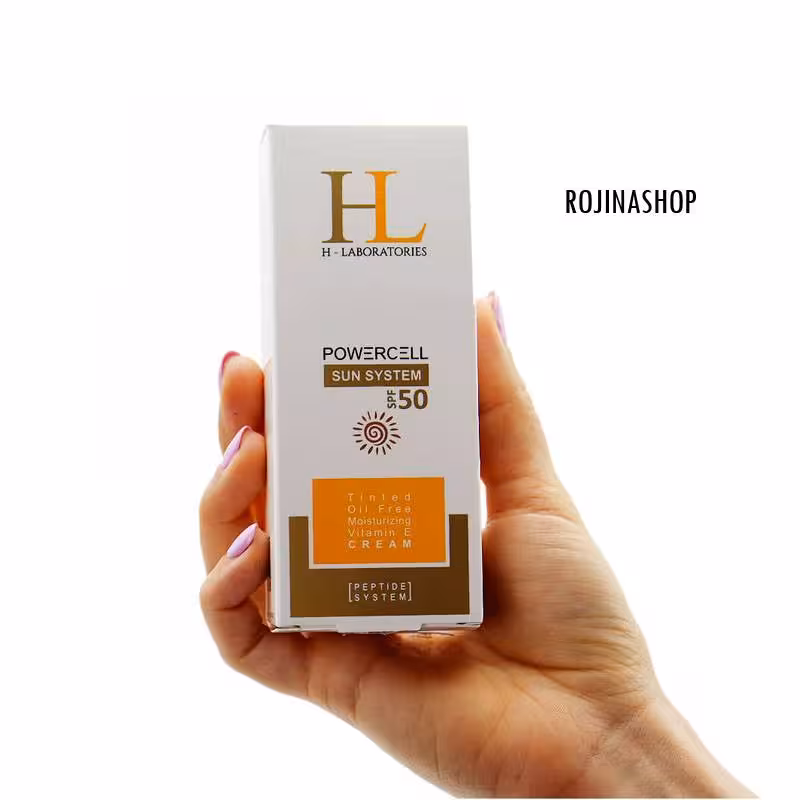 کرم ضد آفتاب رنگی اچ ال SPF50 حجم 50 میل