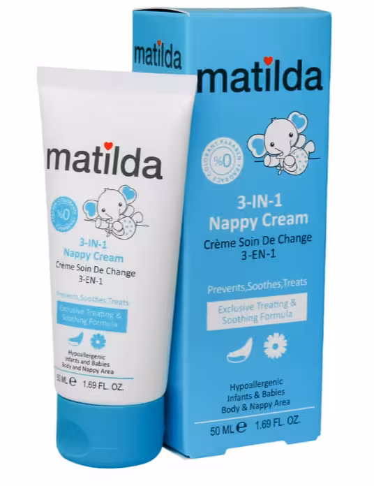 کرم محافظ پای کودک 3 در 1 ماتیلدا 50میل