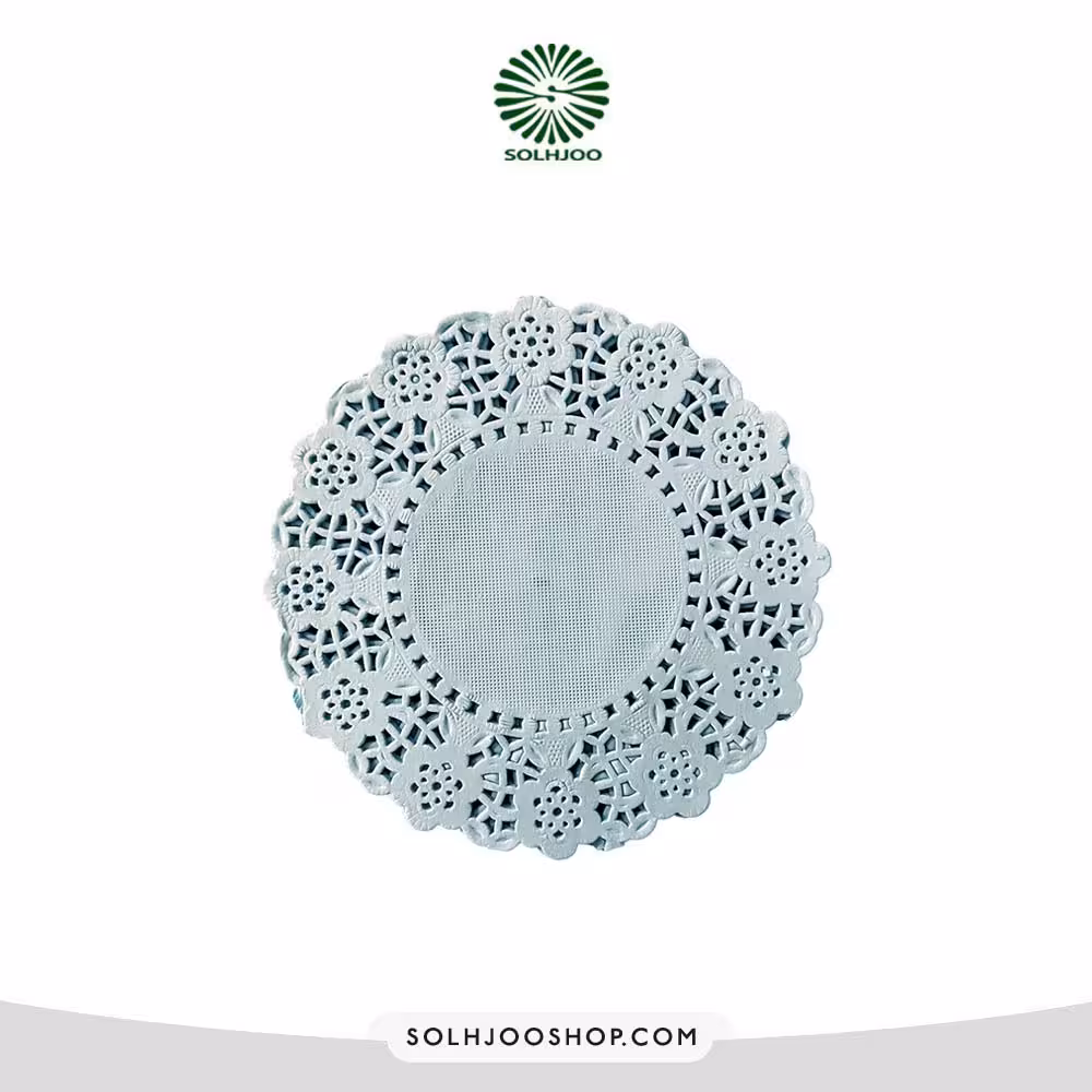 دانتل زير كيك گرد آبي 11.5 س 100عددی