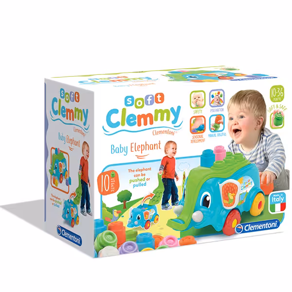 ست بلاک Clementoni مدل Baby Elephant