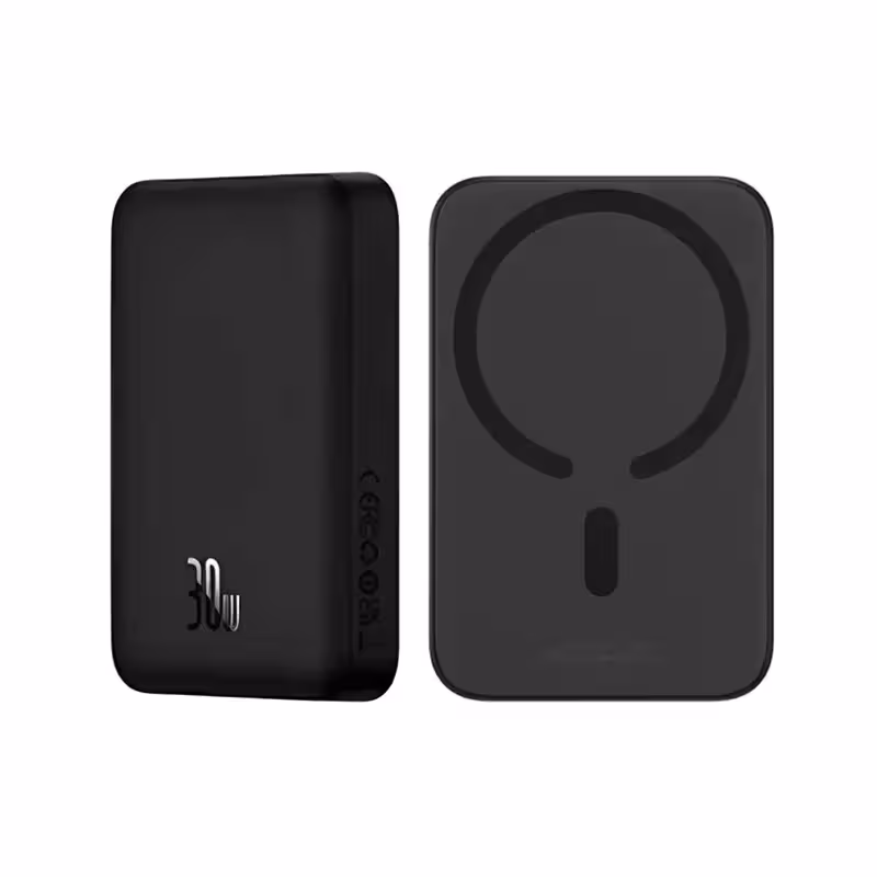 پاوربانک 10000 باسئوس مدل Magnetic Mini Wireless