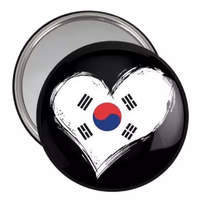 آینه جیبی خندالو مدل پرچم کره جنوبی کد 20557