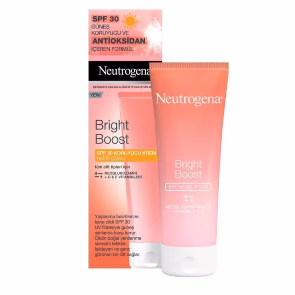 کرم ضد افتاب نوتروژینا مدل Bright boost SPF30 مناسب انواع پوست 50 میل