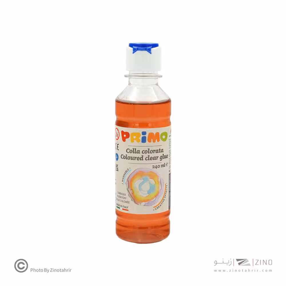 چسب240میل شفاف رنگی قرمز پریمو کد3309CC240300