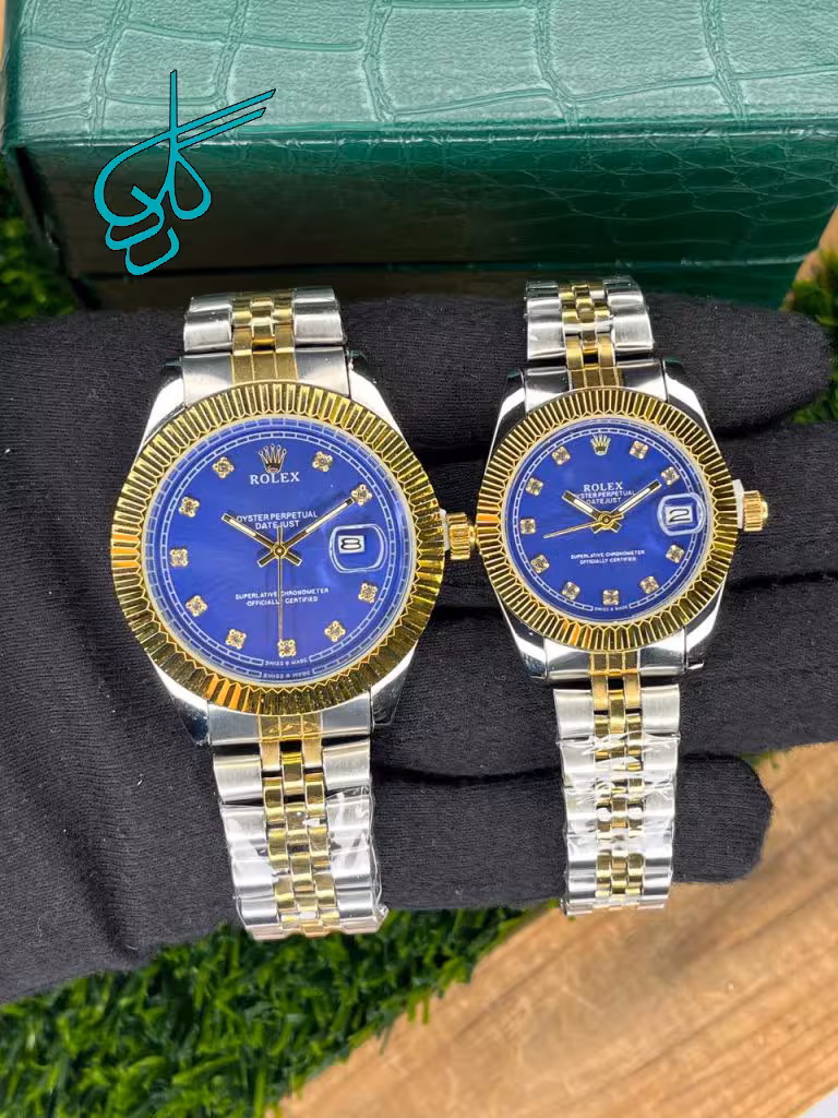 خرید ست ساعت زنانه و مردانه رولکس دیت جاست کیفیت عالی کد 2117326 - ردگل