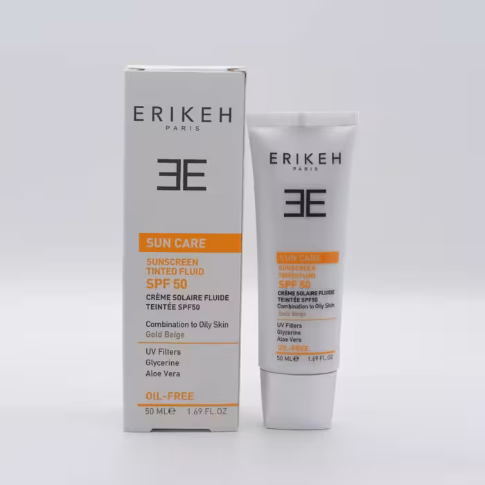 فلویید ضد آفتاب بژطلایی و فاقد چربی  spf50حجم 50میلی لیتر