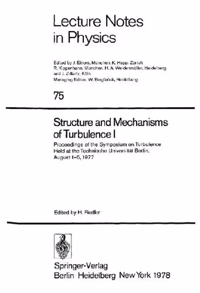 خرید و دانلود نسخه کامل کتاب Structure and Mechanisms of Turbulence I