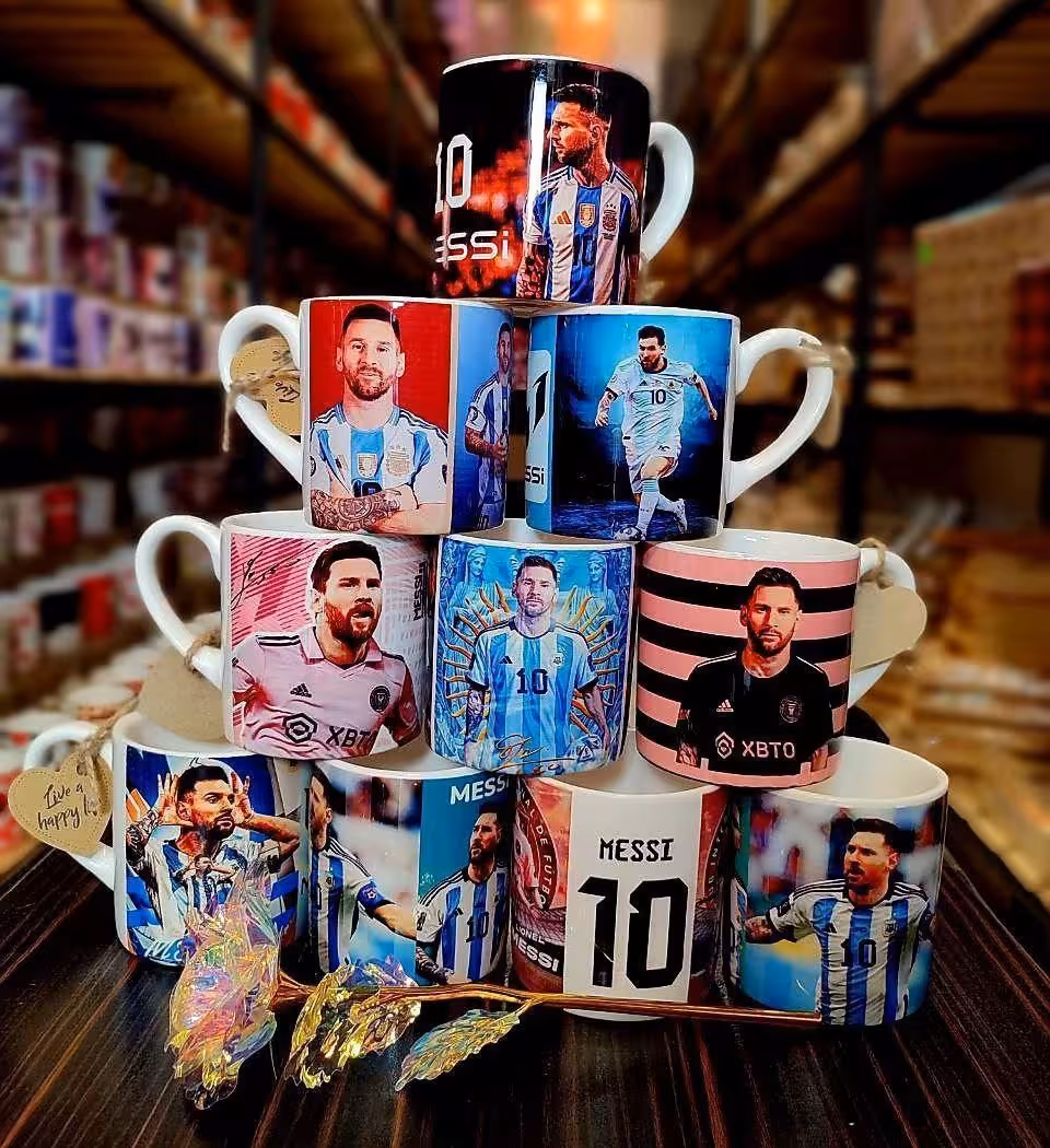 ماگ چاپی طرح دار تک جعبه (طرح مسی)