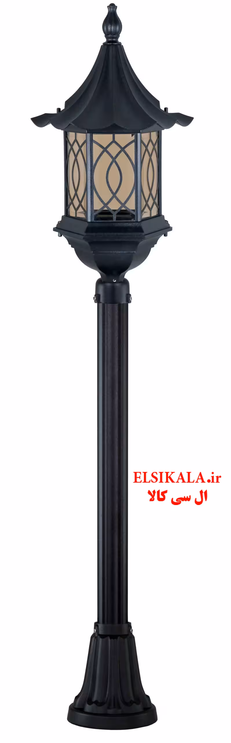 چراغ سرلوله شش ضلعی چتری طرحدار آلمینیوم دایکاست