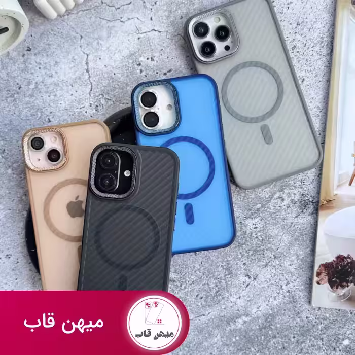 قاب گوشی Matte Mag (لنز کربن شیاردار) - کد (78883)