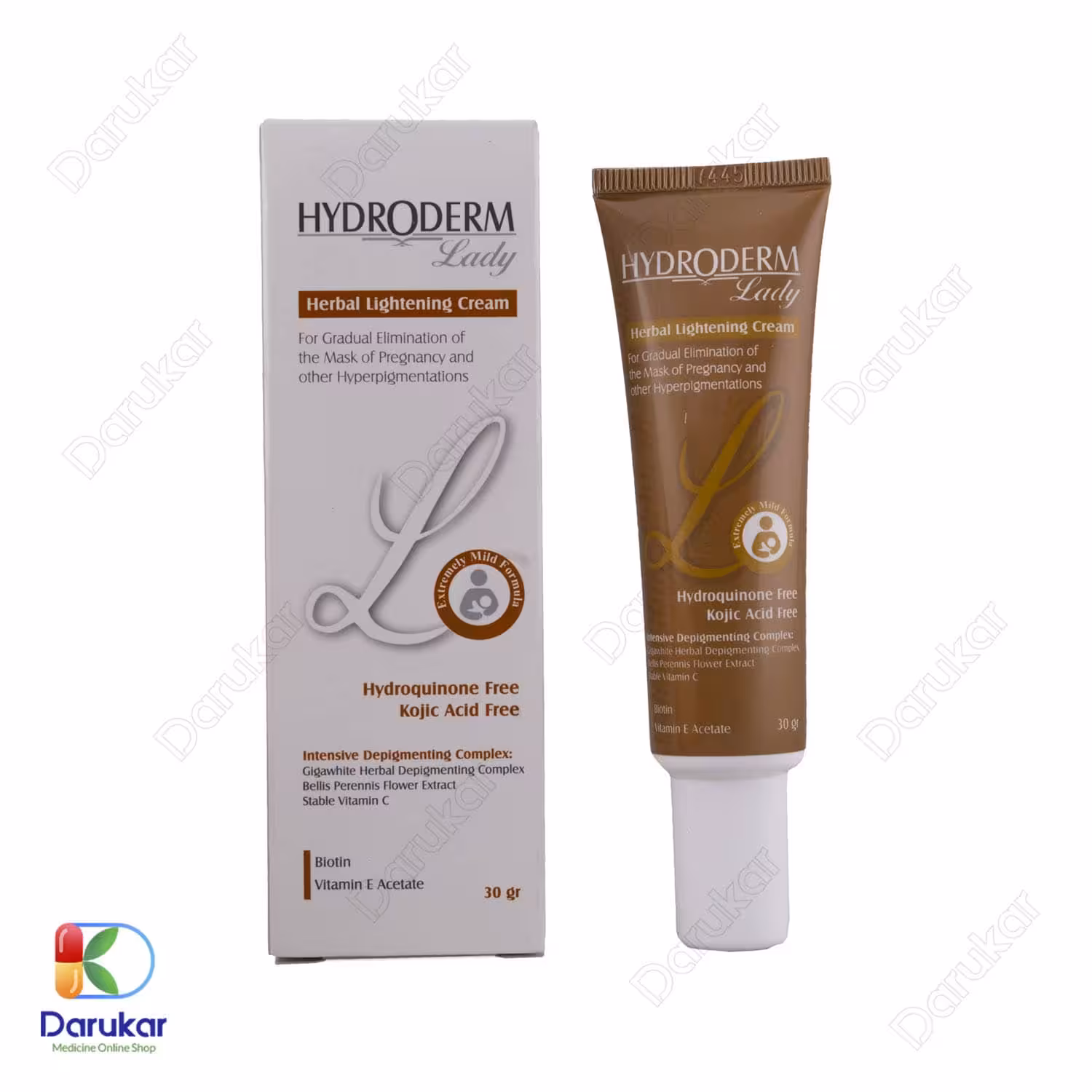 کرم روشن کننده گیاهی هیدرودرم