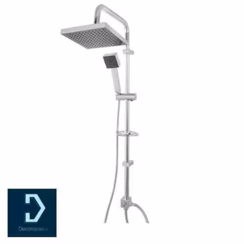 علم یونیکا KWC مدل دوپارچه اوراکل-S مربع با سردوش تلفنی استیل