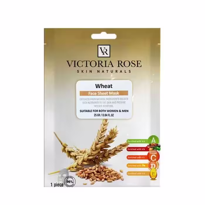 ماسک ورقه ای صورت گندم ویکتوریا رز 25 گرم | Victoria Rose Wheat Face Sheet Mask 25 g