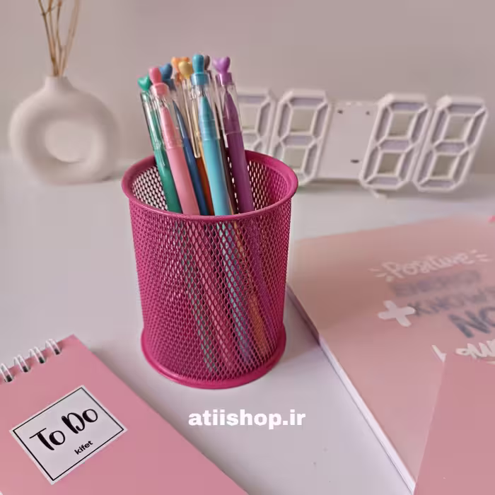 جاقلمی فلزی استوانه