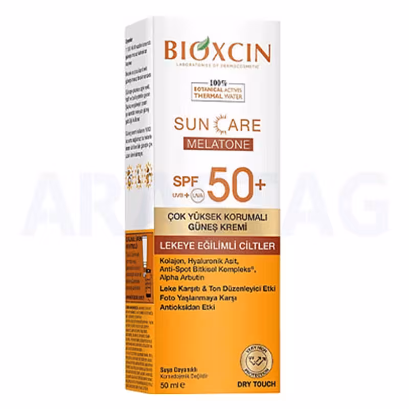 كرم ضد آفتاب بي رنگ ضد لك SPF50 بيوكسين حجم 50 ميلی