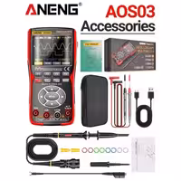 اسیلوسکوپ دیجیتال پرتابل دو کاناله 50MHz سه کاره ANENG AOS03