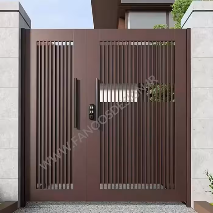 درب فلزی ساده حیاط کد 1082