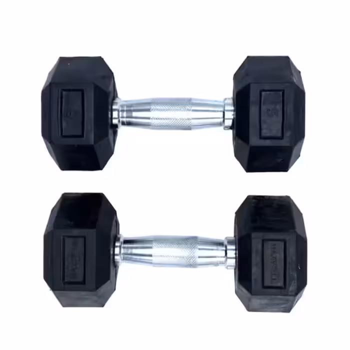 دمبل شش ضلعی 2ونیم کیلو بسته دو عددی