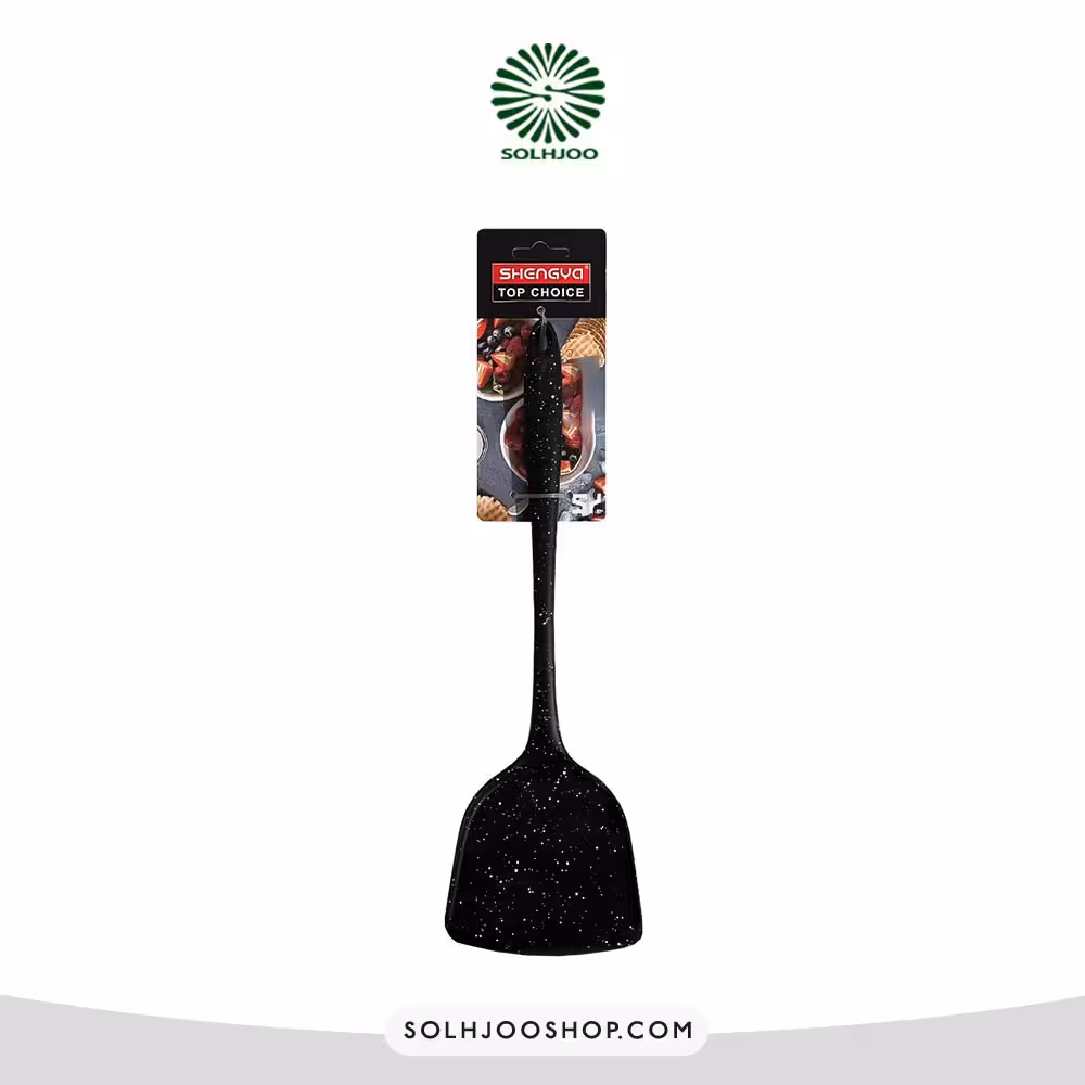 کفگیر تمام تفلون تخت 33سانتیSHENGYA