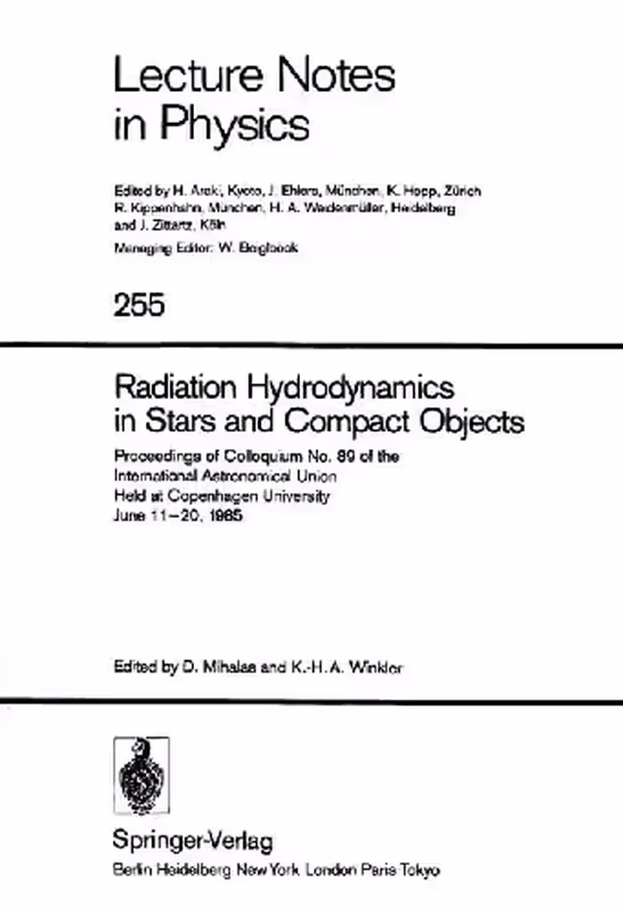 خرید و دانلود نسخه کامل کتاب Radiation Hydrodynamics in Stars and Compact Objects