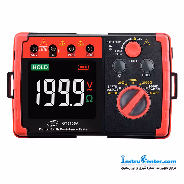ارت سنج مدل GT5105A ساخت کمپانی بنتکDigital Earth Resistance Tester GT5105A