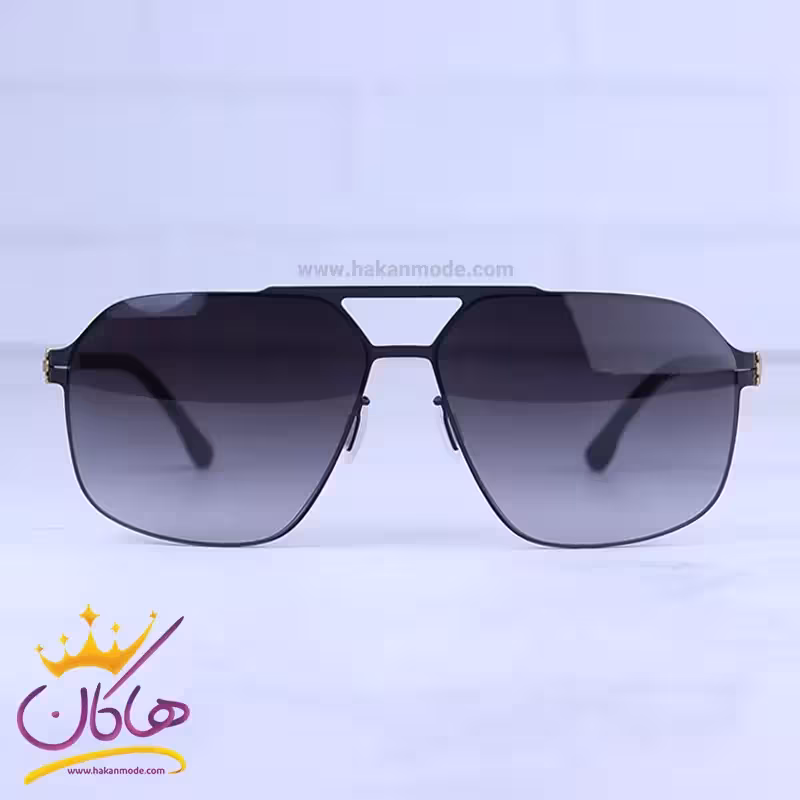 عینک آفتابی مردانه آیس برلین مشکی طلایی مدل MB 18 S/2