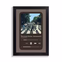 تابلو خواننده طرح موزیک پلیر here comes the sun بیتلز کد PF-20555