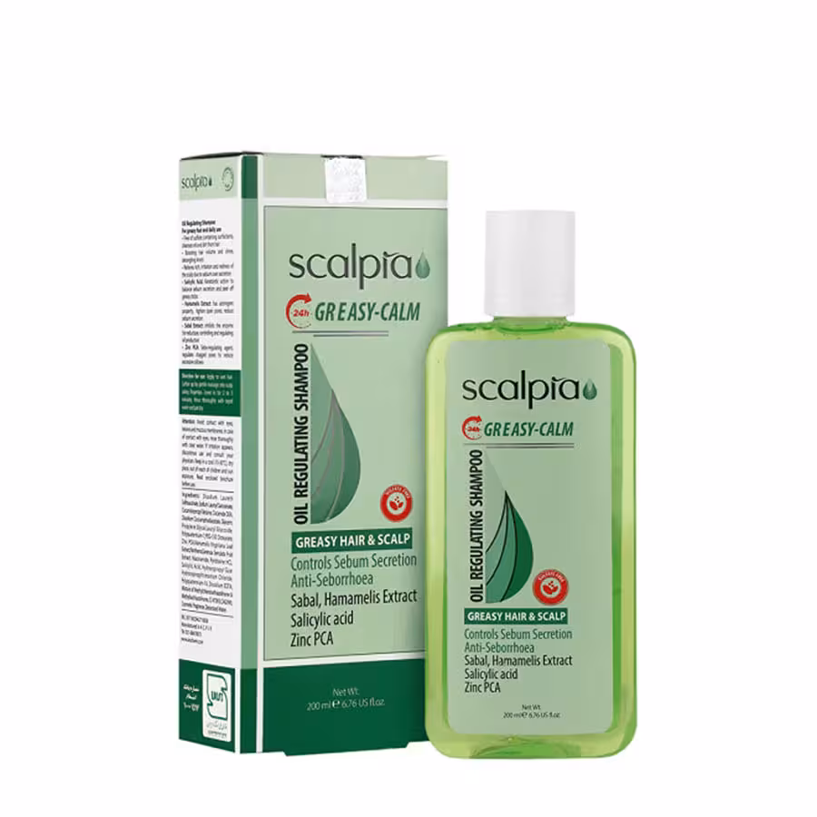 شامپو روزانه کنترل کننده چربی پوست سر چرب اسکالپیا 200 میلی لیتر