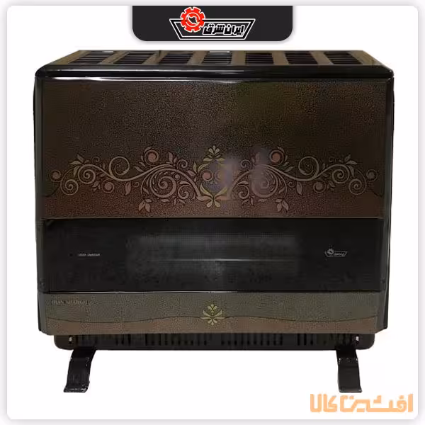 بخاری دودکش دار ایران شرق مدل 17000 (فروزان FR170) طرح گلبرگ شمیم