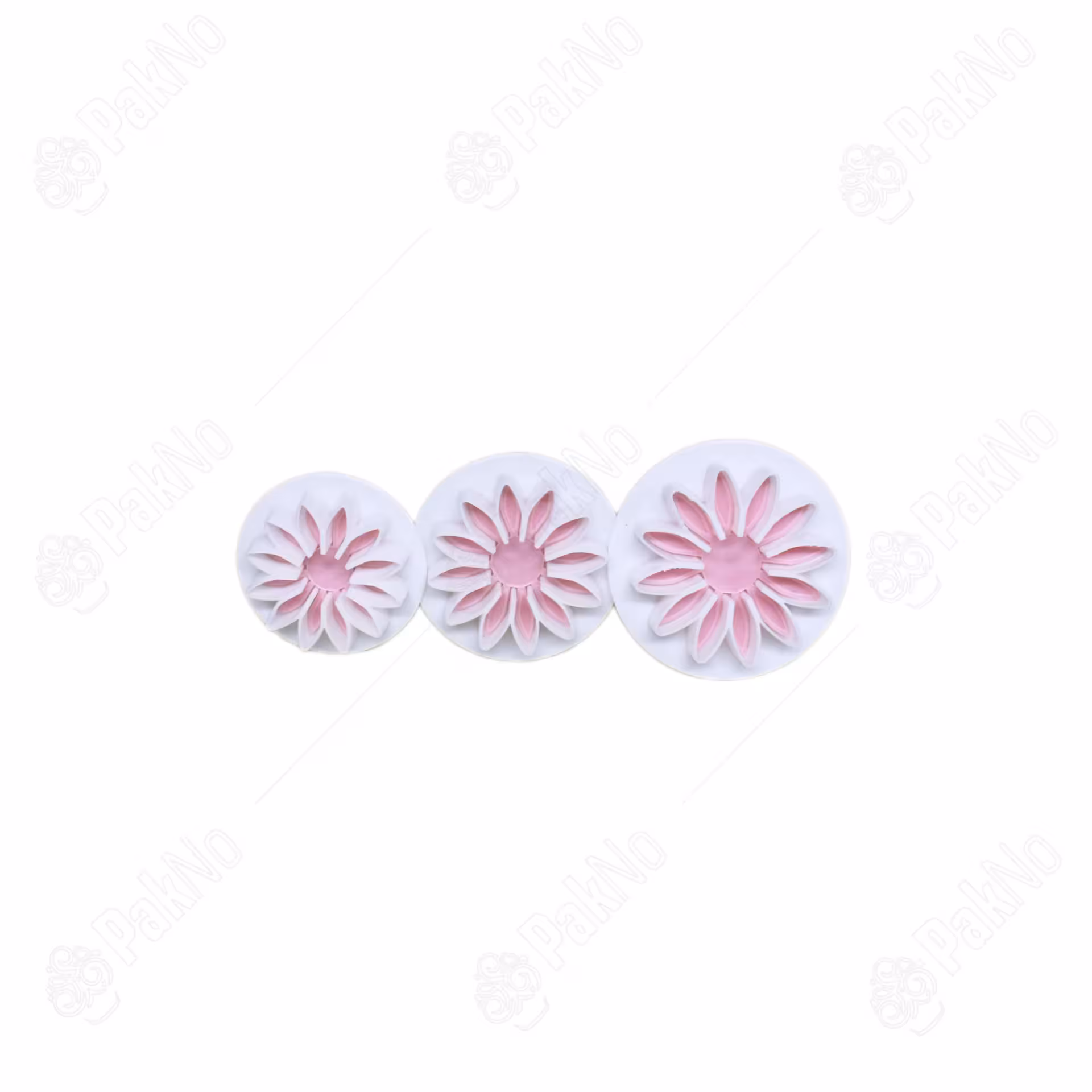 کاتر فشاری گل مینا (3 عددی)