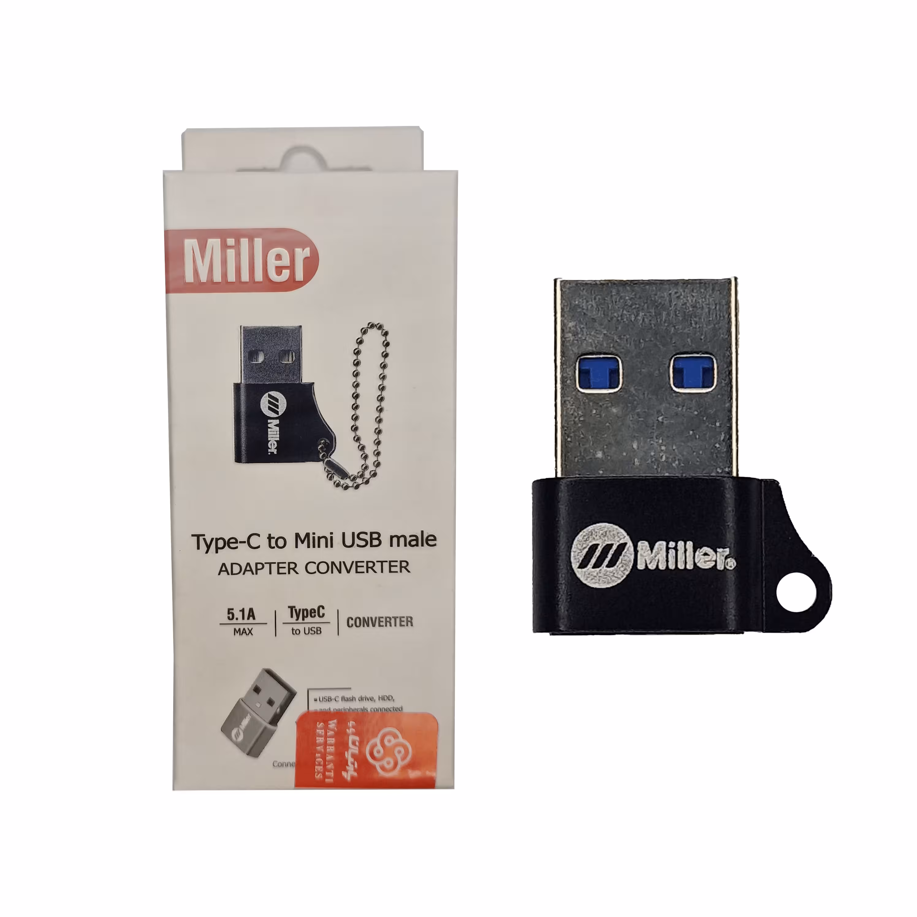 تبدیل تایپ سی به یو اس بی (Type-c To USB) miller مدل MO-201