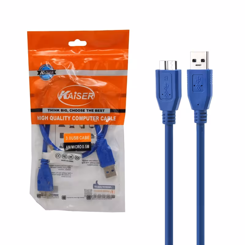 کابل هارد USB 3.0 کایزر طول 50 سانتی متر