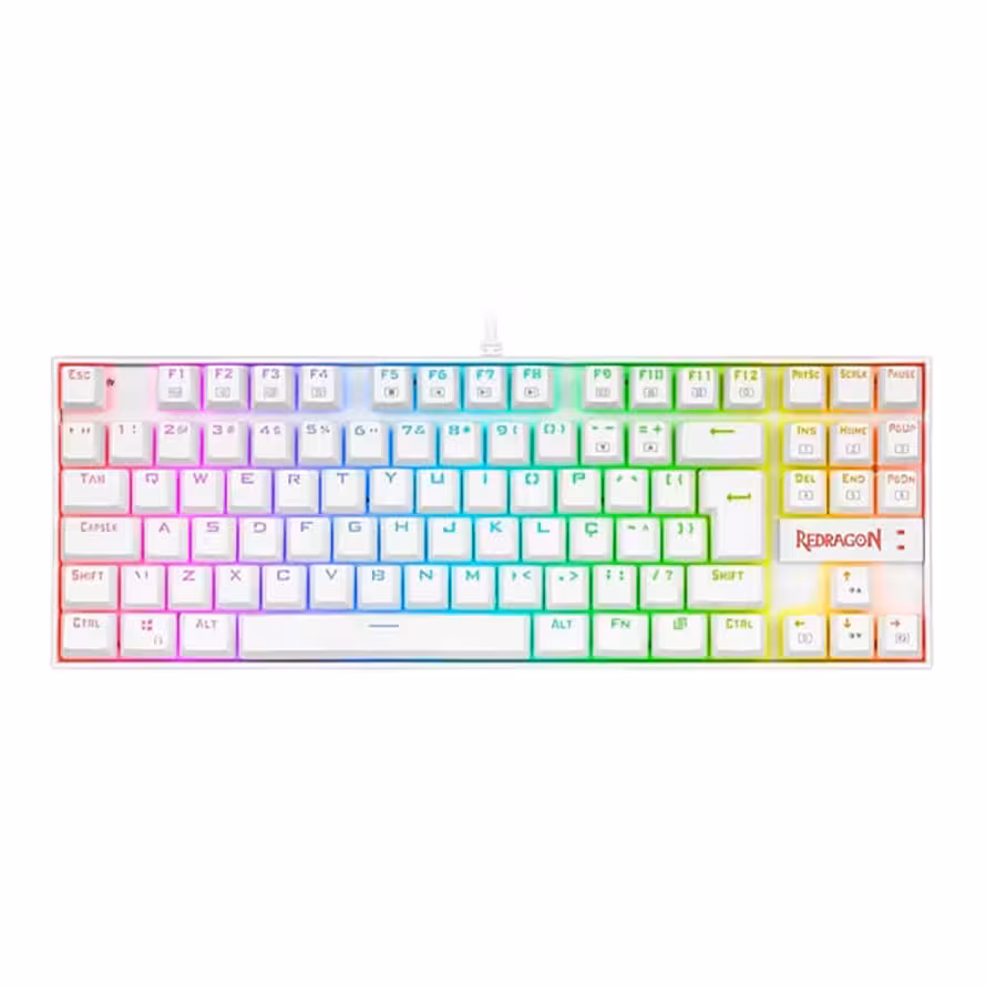 کیبورد گیمینگ ردراگون KUMARA PRO K552P-KBS WHITE BLUE SWITCH