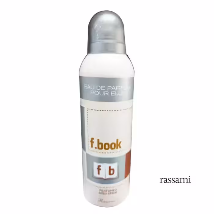 اسپری خوشبو کننده زنانه Rassami رایحه ف.بوک حجم 200میلی لیتر