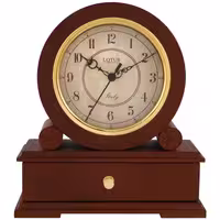 ساعت رومیزی چوبی مدل DARCY کد LO-T-5511-WA رنگ گردویی